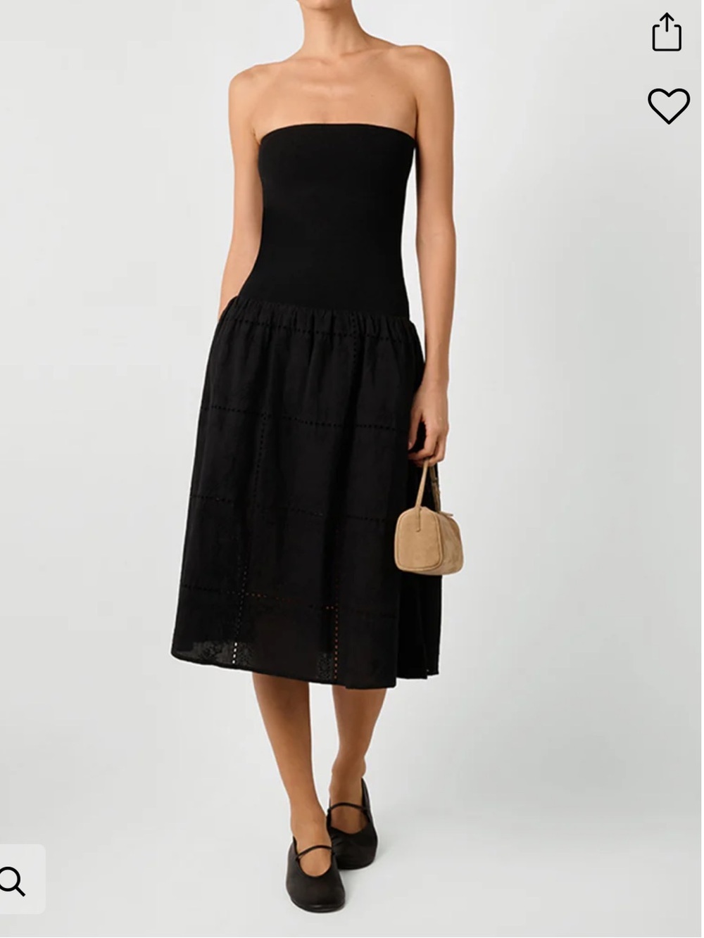 WeWoreWhat Ribbed Cotton Midi Dress In Black